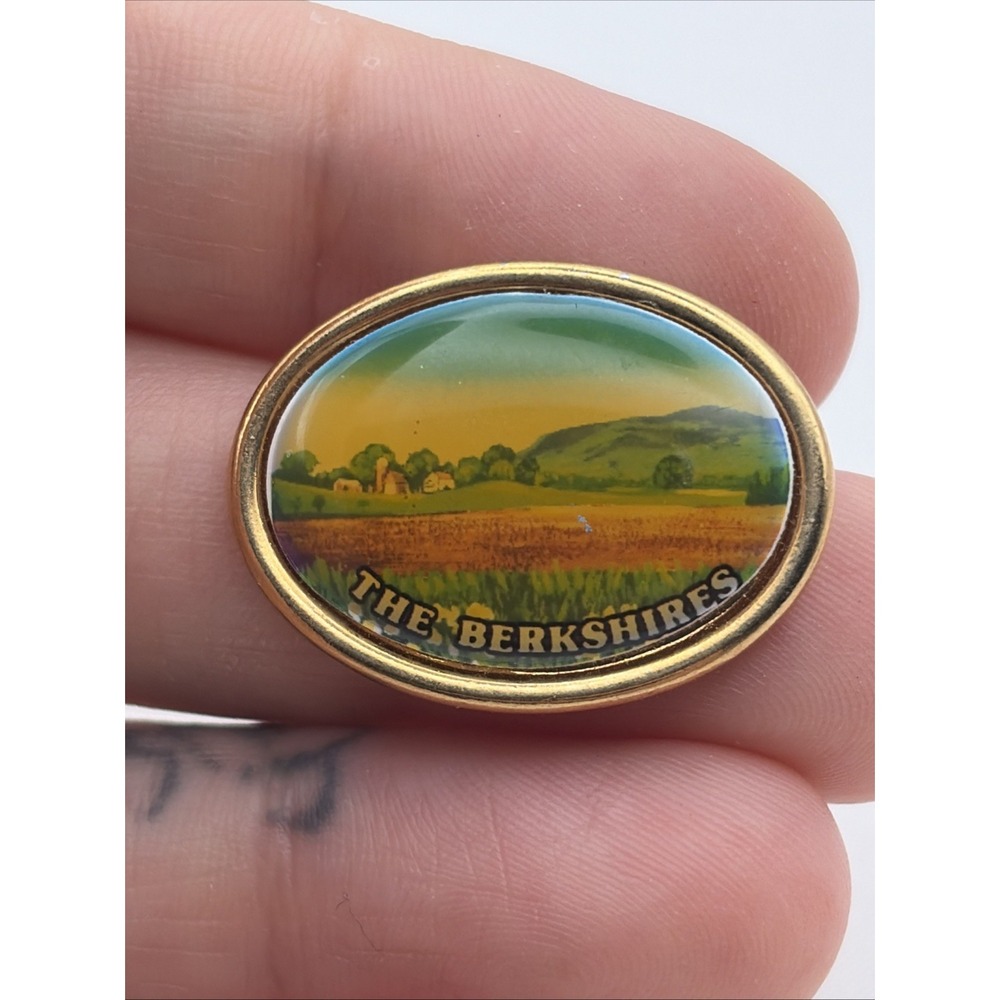 The Berkshires Mountains Massachusetts Celest Lapel Hat Pin